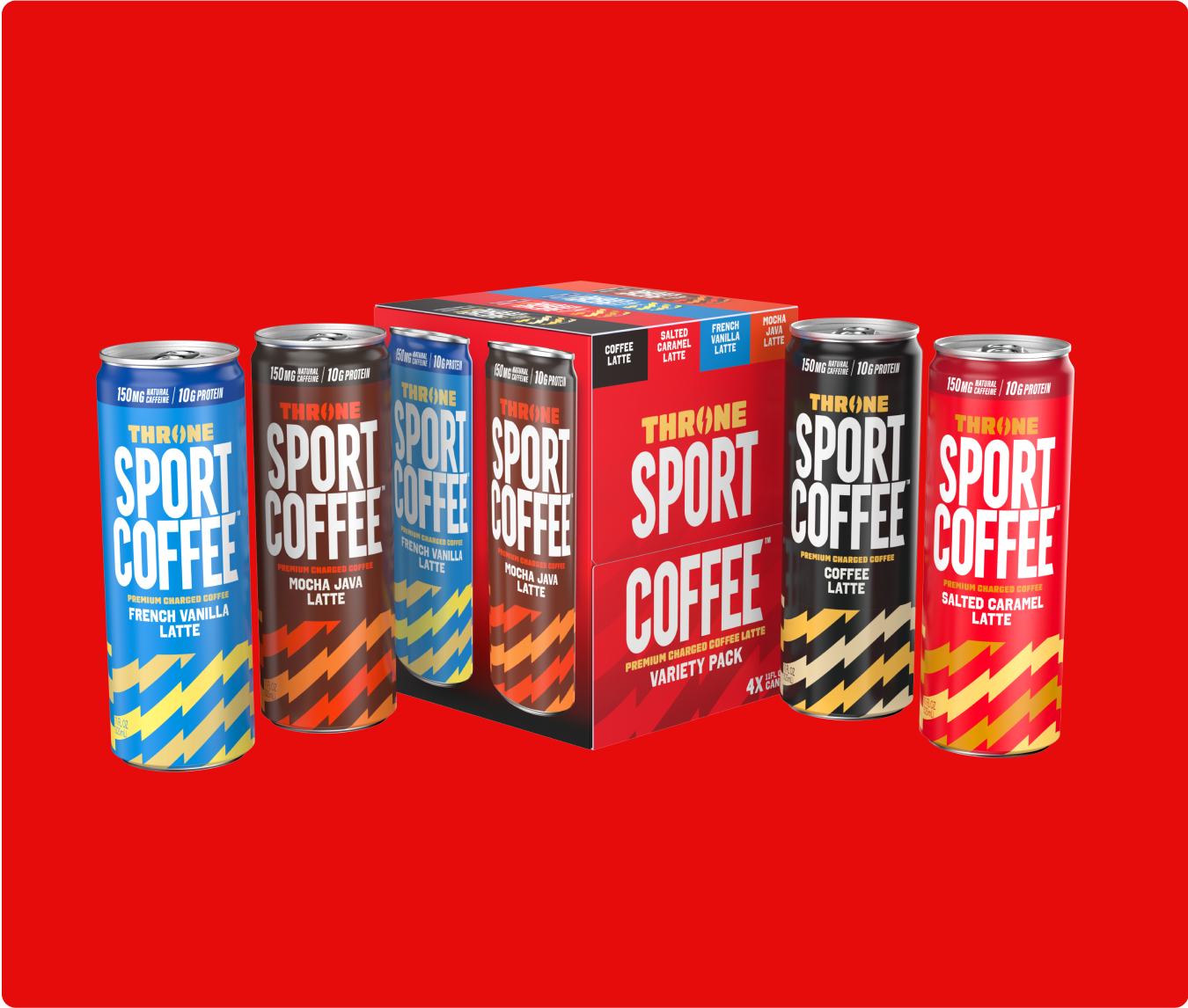 Latte Variety 4-Pack – Throne SPORT COFFEE